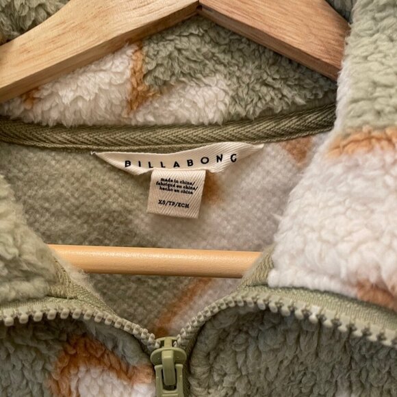 Billabong First Light Floral Teddy Sherpa Jacket NWT - Picture 6 of 7